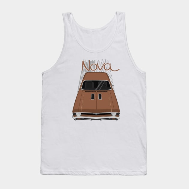 Chevrolet Nova 1969 - 1972 - copper brown Tank Top by V8social